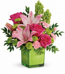 Teleflora's In Love With Lime Bouquet from Victor Mathis Florist in Louisville, KY